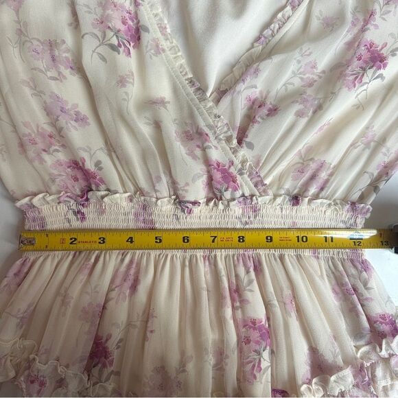 LoveShackFancy Kailo Silk Floral Tiered Maxi Dress - No Size Tag - Picture 11 of 13